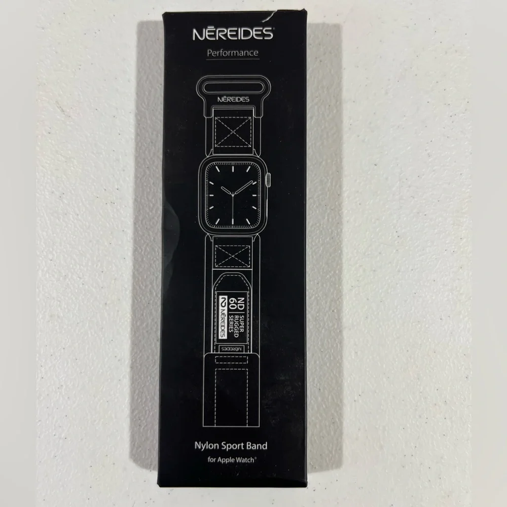 Black Nylon Sport Band for Apple Watch